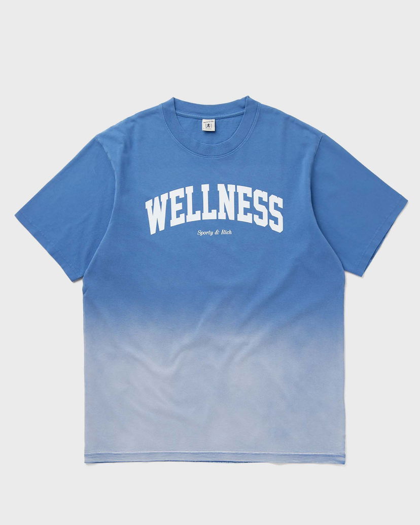 Футболка Sporty & Rich Dip Dye Wellness Ivy T-Shirt Синій | TO042S413WB