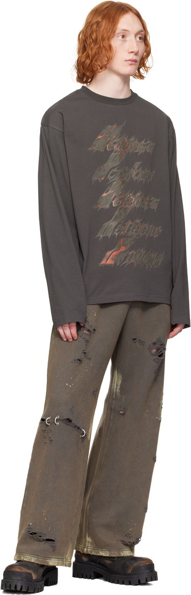Футболка We11done We11done Spark Logo Long Sleeve T-Shirt Сірий | WD-TT0-25-752-U-CH, 3