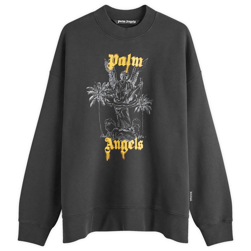 Світшоти Palm Angels Crewneck Sweatshirt чорний | PMBA026F24FLE0061022