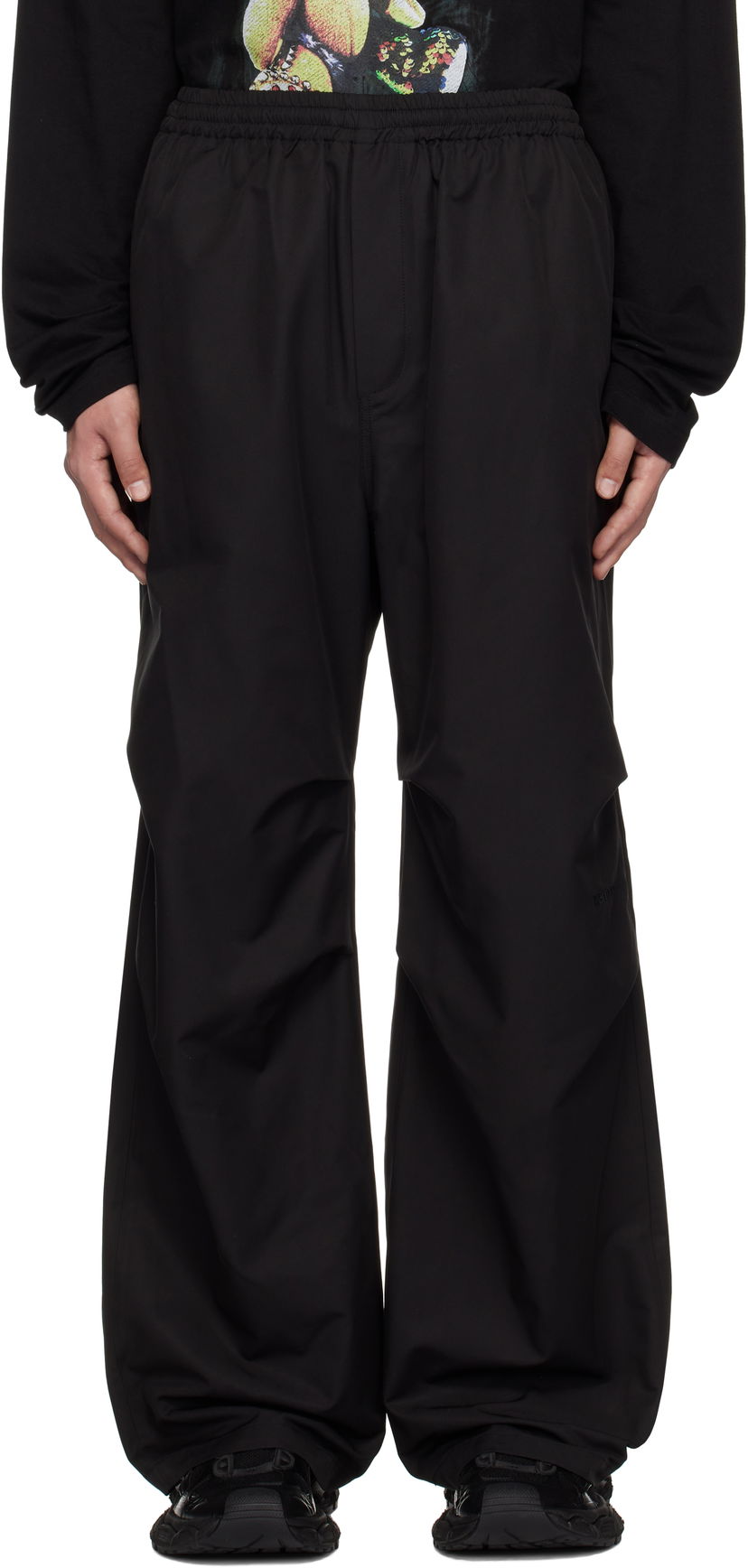Спортивні штани We11done We11done Logo Track Pants чорний | WD-PT0-25-289-M-BK