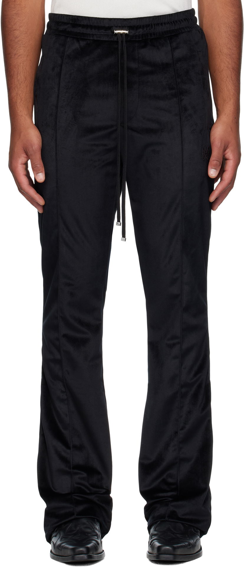 Спортивні штани AMIRI AMIRI Velvet Flare Track Pants чорний | AMPATP1023