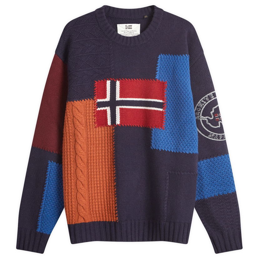 Cветр Napapijri Patchwork Knit Sweatshirt Різнокольоровий | NP0A4IK8MP11
