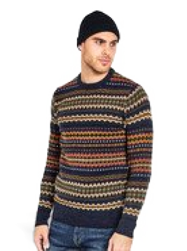 Cветр Barbour Case Fairisle Crewneck Sweater Різнокольоровий | MKN1027NY72