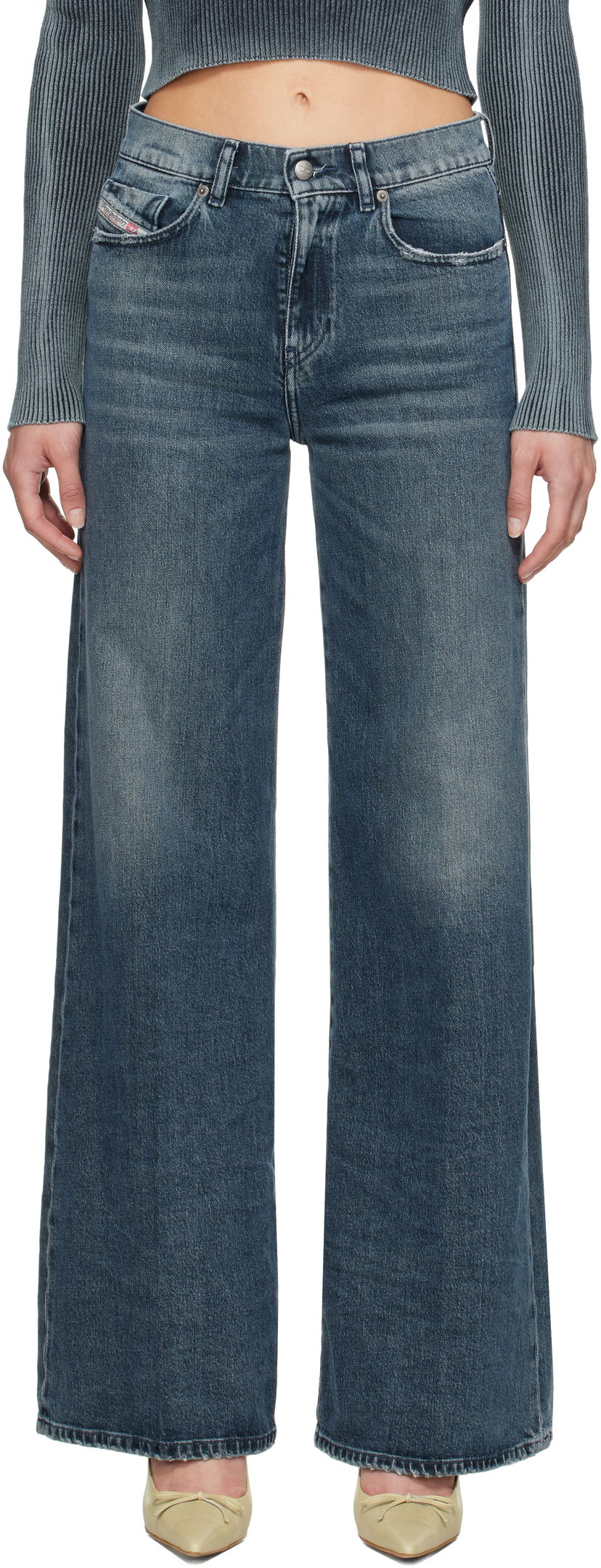 Джинси Diesel Diesel 1978 D-Akemi Flare Jeans Синій | A03624 007Y7