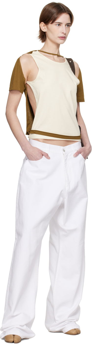 Безрукавка Eckhaus Latta Eckhaus Latta Hugging Sleeveless T-Shirt бежевий | 1203-EL-PS25-C -, 3