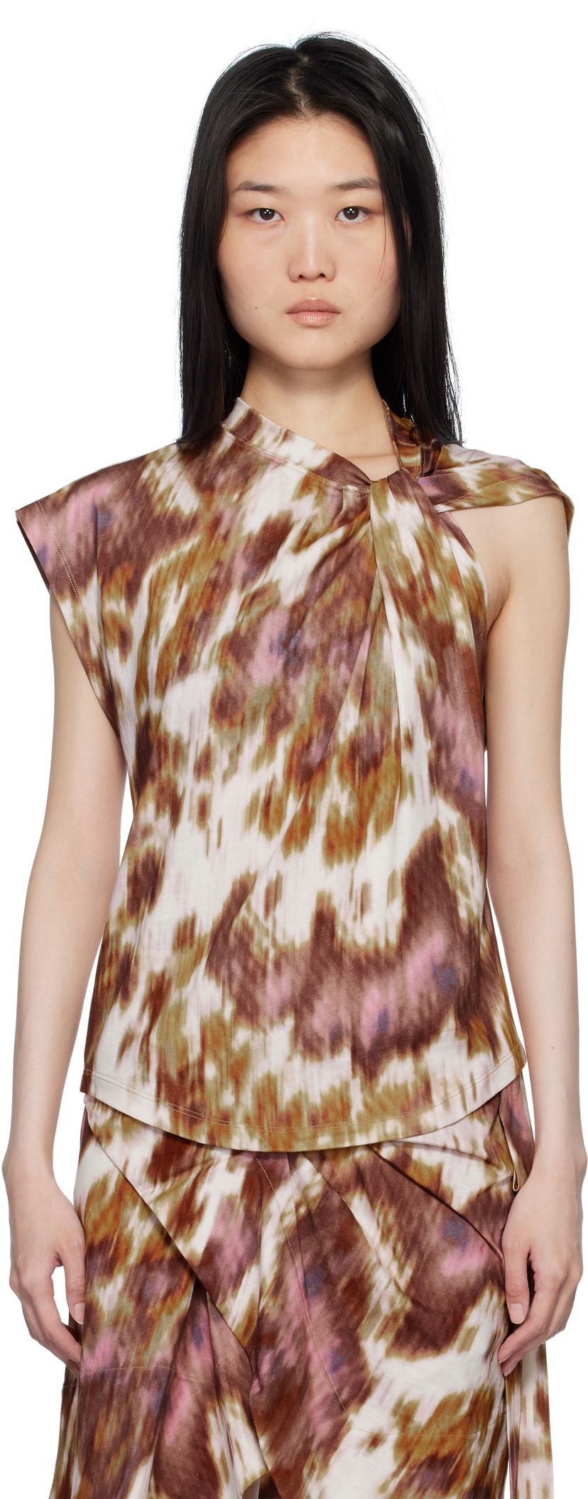 Безрукавка Isabel Marant Étoile Isabel Marant Etoile Nayda Tie Dye T-Shirt Різнокольоровий | 25PTS0175FA-C1N09E