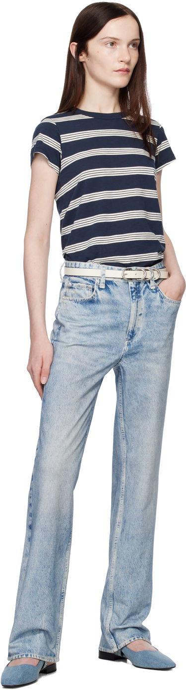 Джинси rag & bone Rag & Bone Women's Miramar Terry Shea Lounge Pants Синій | WCW24H70028202, 3