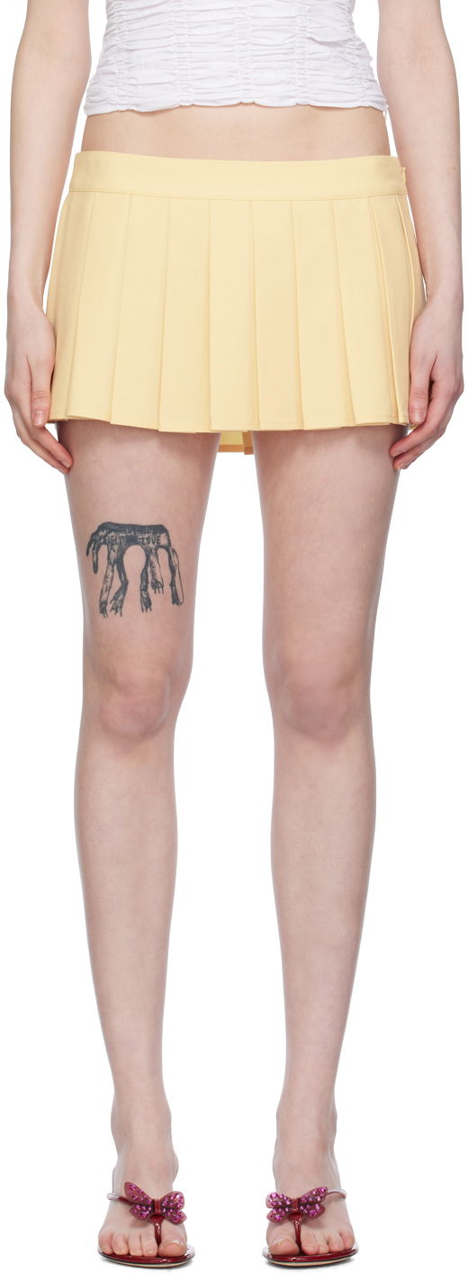 Спідниця GUIZIO Guizio Fairfield Pleated Miniskirt Жовтий | S24304W017