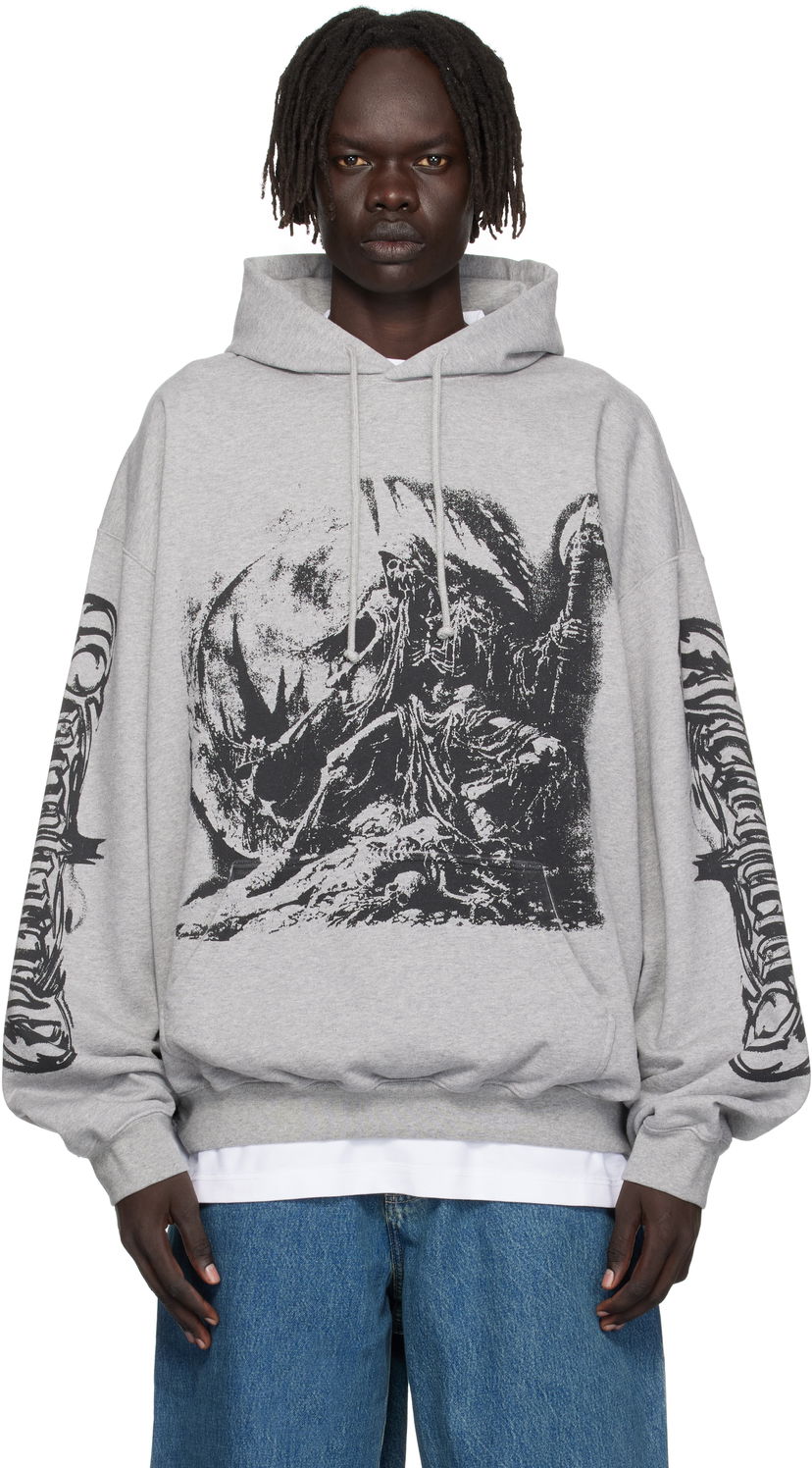 Світшоти VETEMENTS Vetements Goth Oversized Hoodie Сірий | UH76HD800G
