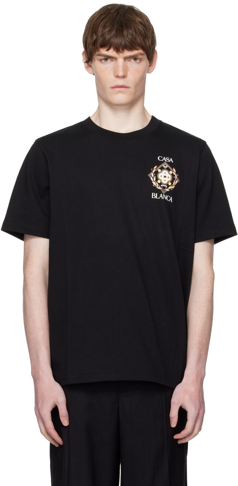 Футболка Casablanca Casablanca Tennis Club Icon T-Shirt чорний | MPF25-JTS-001-12-EX