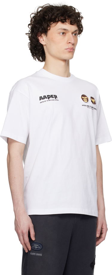 Футболка AAPE by A Bathing Ape AAPE by A Bathing Ape 'AAPER' Basic T-Shirt білий | AAPTEM1675XXNWHX, 1