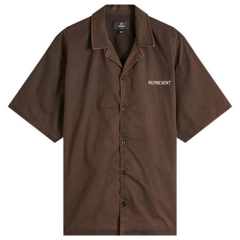 Сорочка Represent Clo Represent Script Camp Collar Shirt Коричневий | MLM21464-01