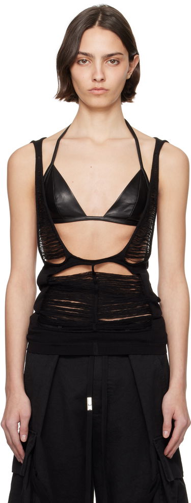 Безрукавка Rick Owens Rick Owens Hollywood Tanja Strapless Top чорний | RO01E7618 KGRIDM, 0