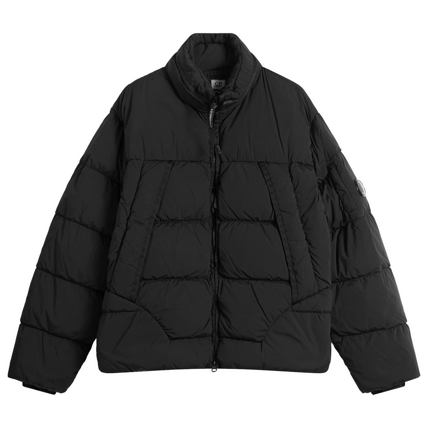 Пуховик C.P. Company Nycra R Puffer Jacket, Size Large чорний | 19CMOW239A-005864G-999, 0