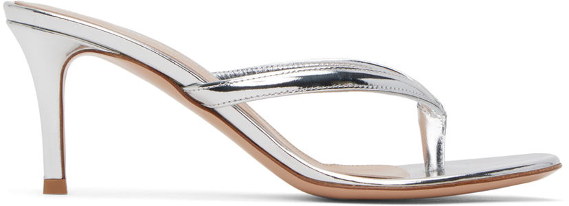Кросівки та взуття Gianvito Rossi Gianvito Rossi Calypso Thong Heeled Sandals Металік | G11260.70RIC.MET