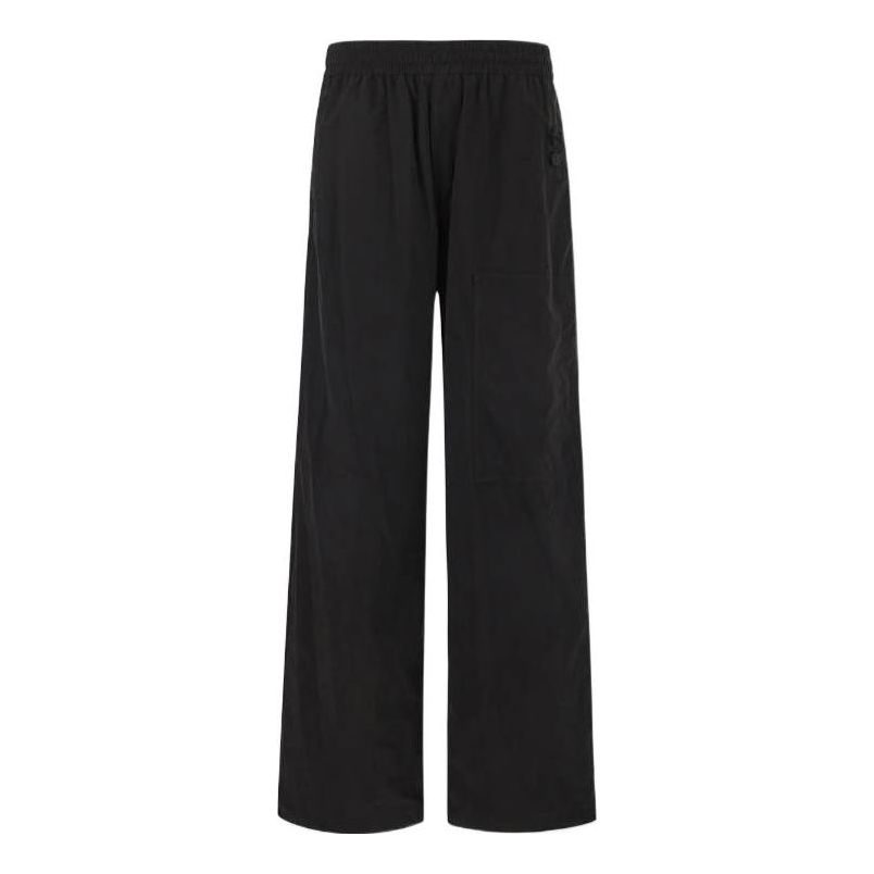 Спортивні штани Off-White Solid Color Elastic Waistband Straight-Leg Casual Pants чорний | OMCA238F22FAB0021000