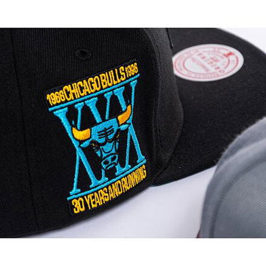 Кепка Mitchell & Ness NBA Core Xi Snapback Chicago Bulls Black чорний | HHSS6751-CBUYYPPPBLCK, 6
