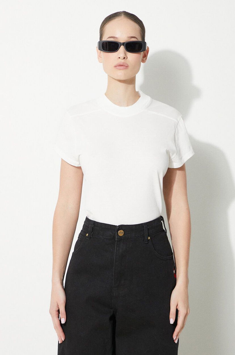 Футболка Rick Owens Small Level T-Shirt білий | DS01D1208.RN.11