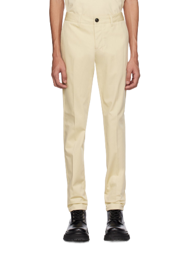 Штани AMI Straight-Fit Trousers бежевий | HTR619.CO0020