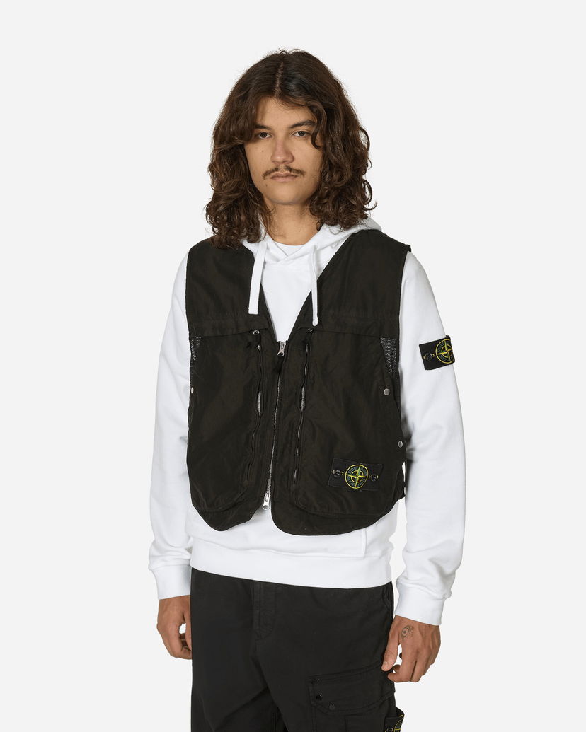Жилет Stone Island Light-TC Vest Black чорний | 8115G03M3 V0029