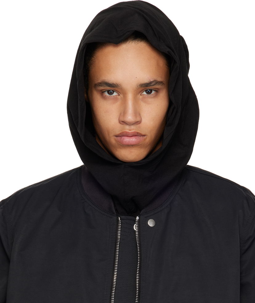 Куртка бомбер Rick Owens Rick Owens DRKSHDW Hollywood Grace Hoodie чорний | DU01E3474 BHDB