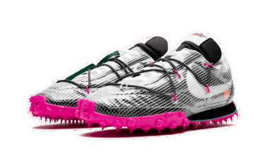 Кросівки та взуття Nike Off-White x Waffle Racer "Black Fuchsia" Різнокольоровий | CD8180-001, 3
