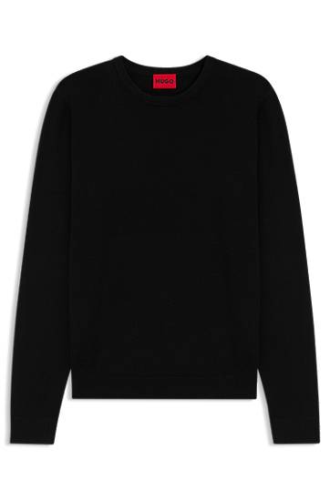 Cветр BOSS Crew Neck Soft Yarn Sweater чорний | 50532074