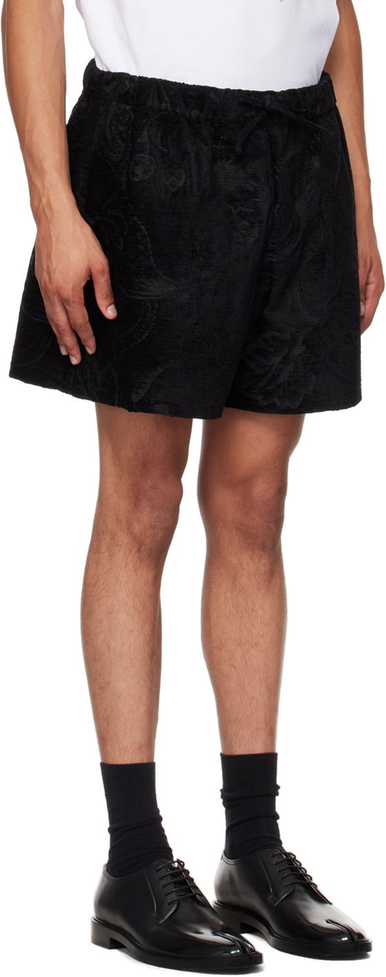 Шорти Simone Rocha Simone Rocha Flared Shorts чорний | 4126 1092, 1