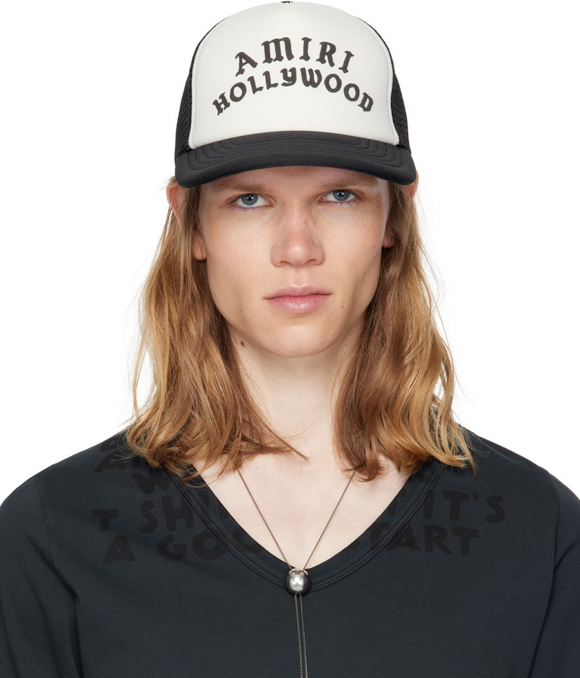 Кепка AMIRI Trucker Cap 'Hollywood' білий | AMHATR1025