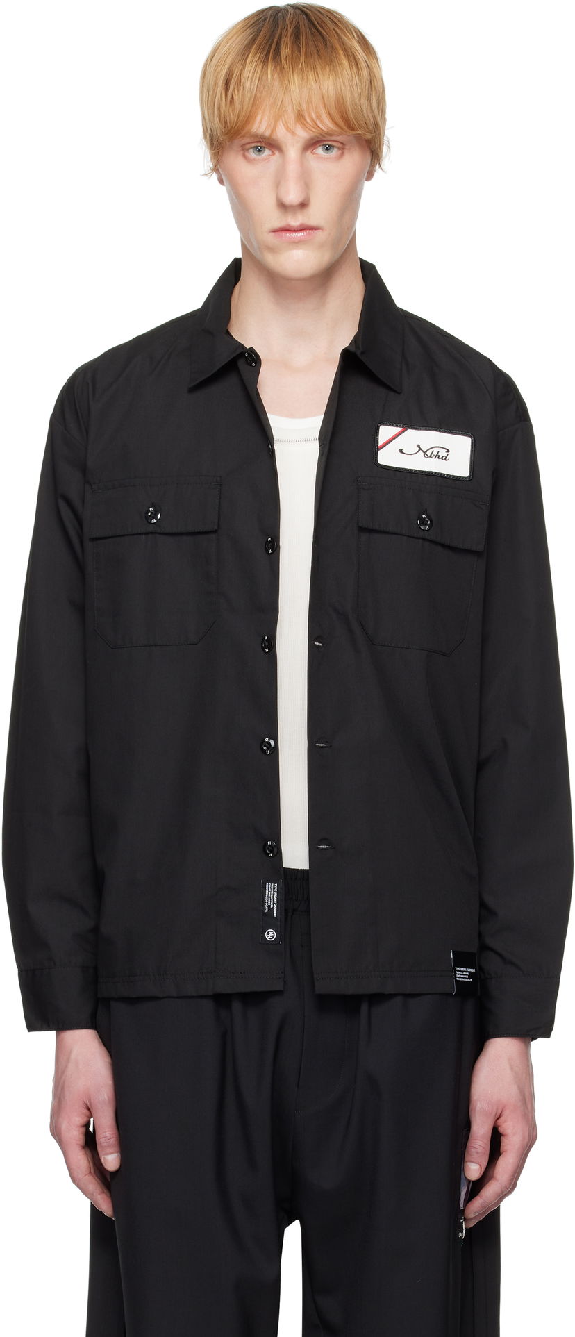 Сорочка Neighborhood Neighborhood Classic Work Long Sleeve Shirt чорний | 251TSNH-SHM01