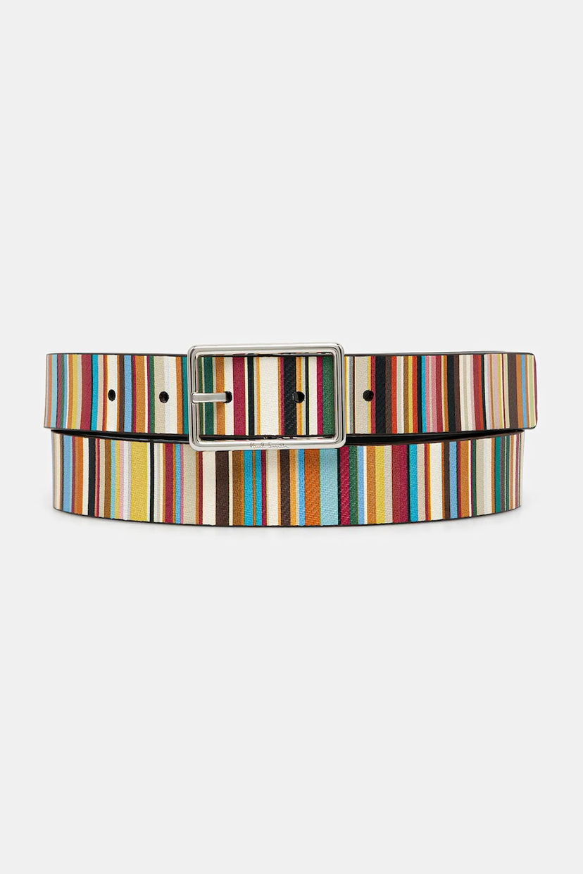 Ремені Paul Smith Paul Smith Reversible Leather Striped Belt Різнокольоровий | M1A.8172.DC2FMU