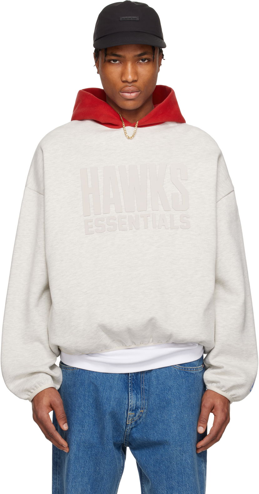 Світшоти Fear of God ESSENTIALS NBA Hawks Pullover Hoodie Сірий | 192AL246509F