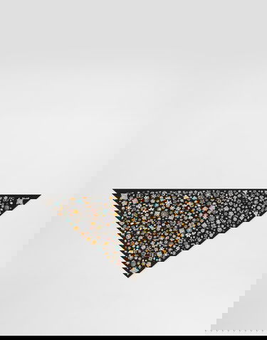 Шарф Dolce & Gabbana Dolce & Gabbana Silk Twill Jewel Print Stole чорний | FS326AGDDAYHN5SA, 0