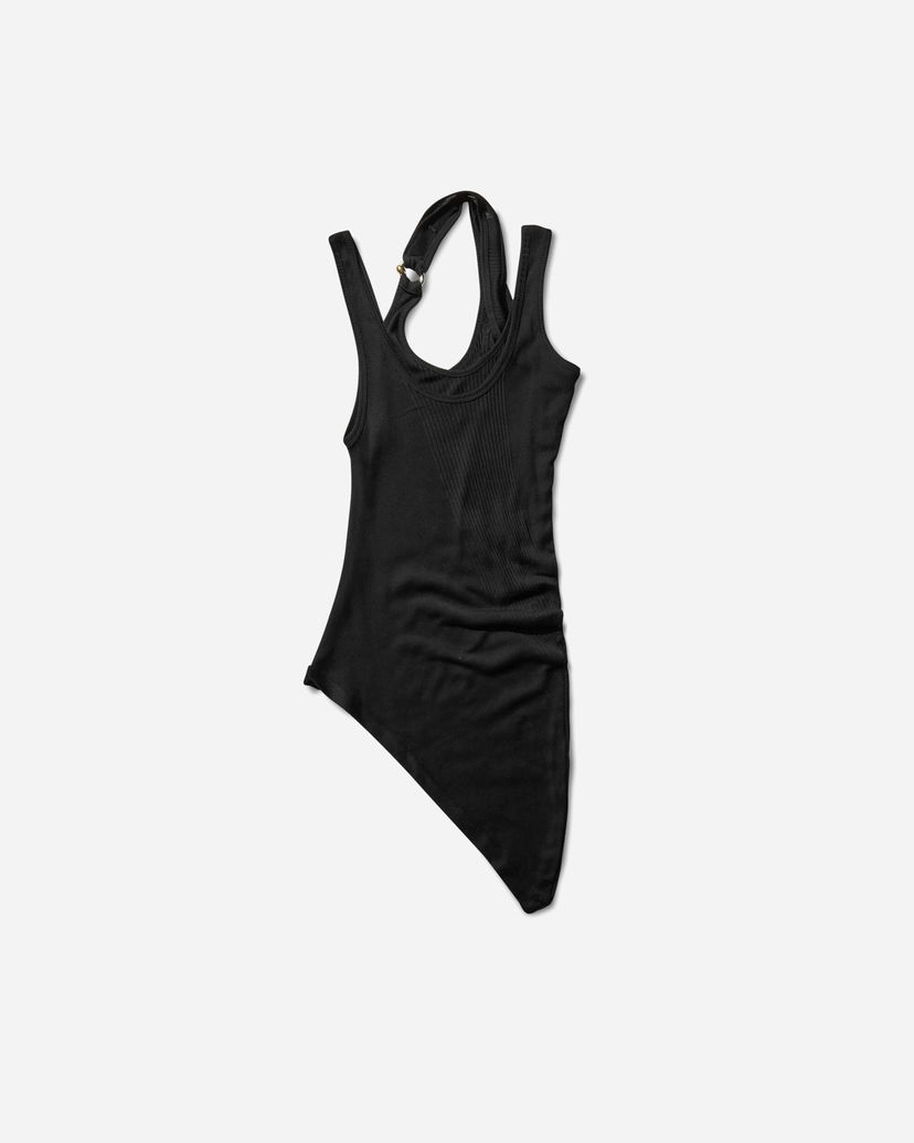 Безрукавка Jean Paul Gaultier Piercing Asymmetrical Tank Top чорний | 2503WTO292J000 00