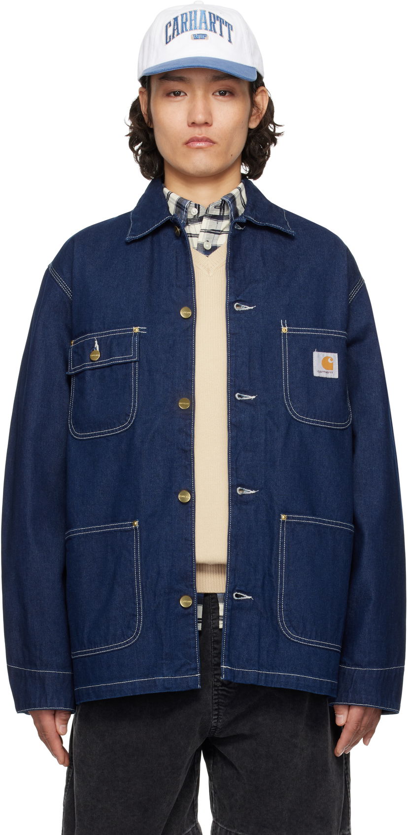 Куртка Carhartt WIP Carhartt WIP OG Chore Denim Jacket Синій | I031896