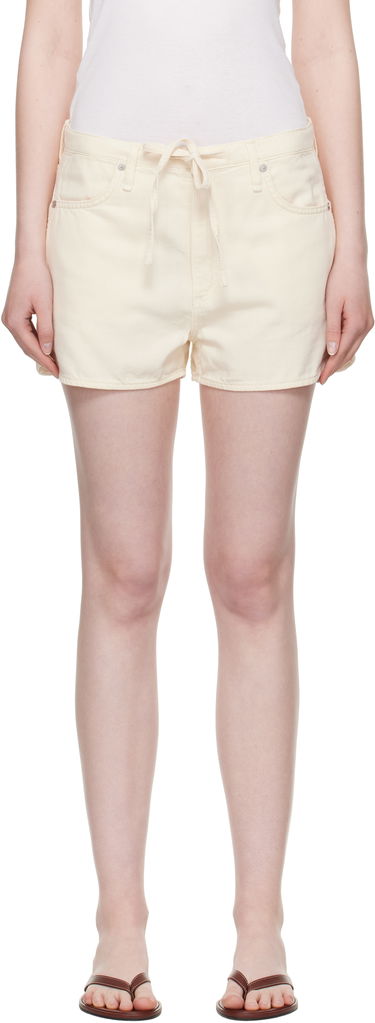 Шорти rag & bone rag & bone Nolan Featherweight Drawstring Denim Shorts бежевий | WDD25P9005UFEC, 0