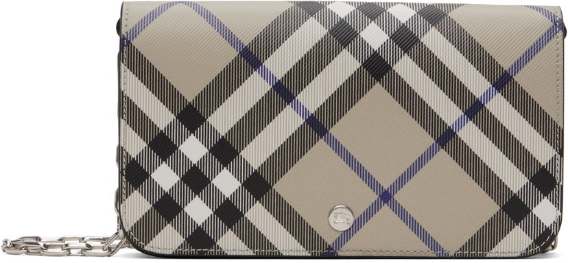 Гаманець Burberry Burberry Check Chain Wallet Bag бежевий | 8095122