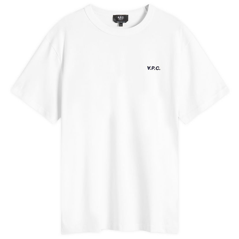 Футболка A.P.C. Small VPC Logo T-Shirt білий | COHBQ-H26391-TAE