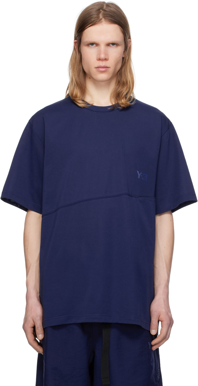 Футболка Y-3 Y-3 U Vent T-Shirt темно-синій | JM3240