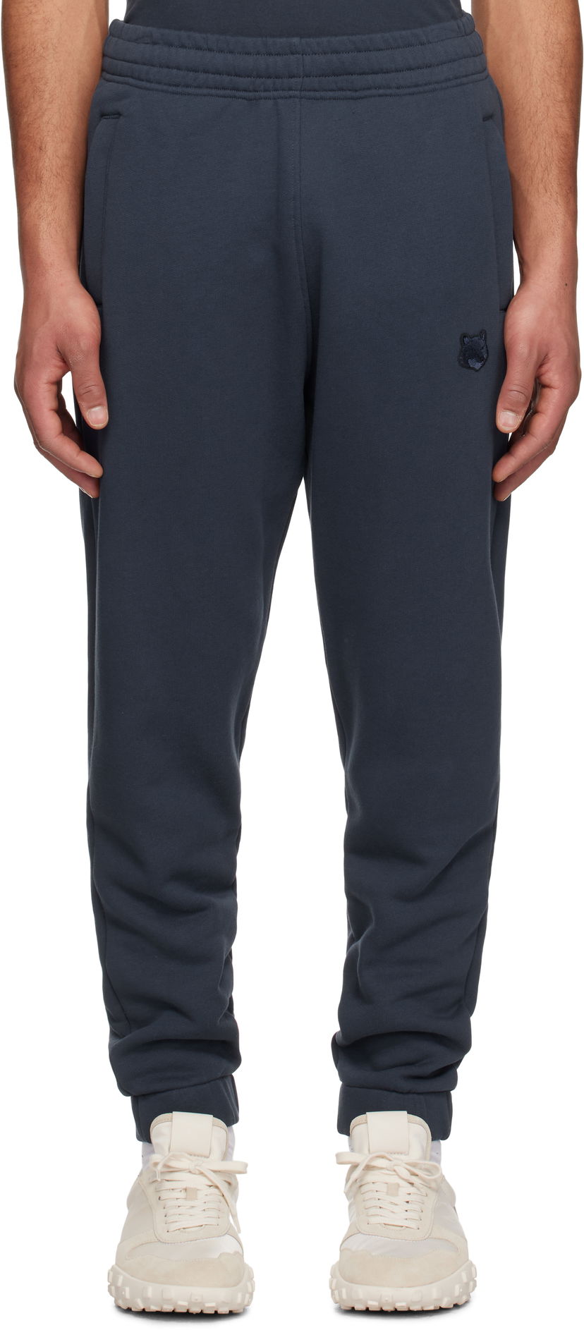 Спортивні штани MAISON KITSUNÉ Maison Kitsuné Bold Fox Head Patch Comfort Jog Sweatpants темно-синій | MM01125KM0321