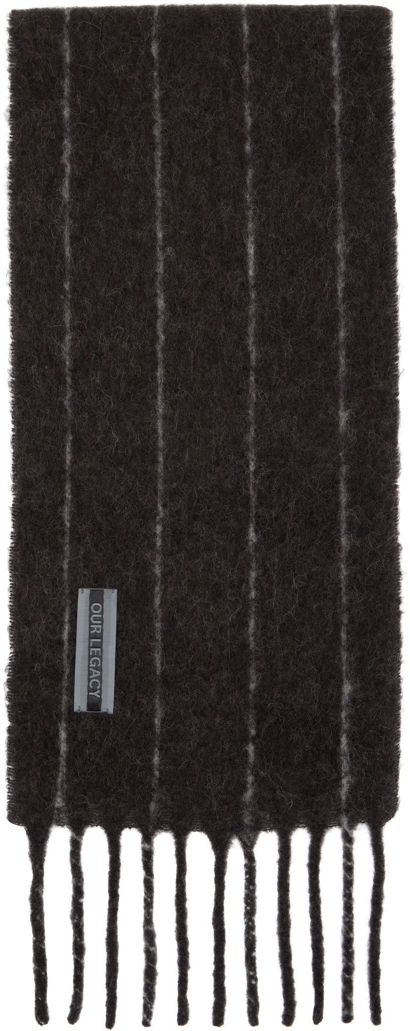 Шарф OUR LEGACY Our Legacy Estate Striped Scarf Коричневий | A4258EBR