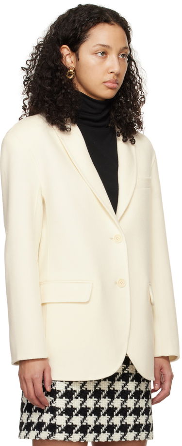 Куртка Anine Bing Anine Bing Women's Quinn Single-Breasted Blazer білий | A-01-7073-150, 1