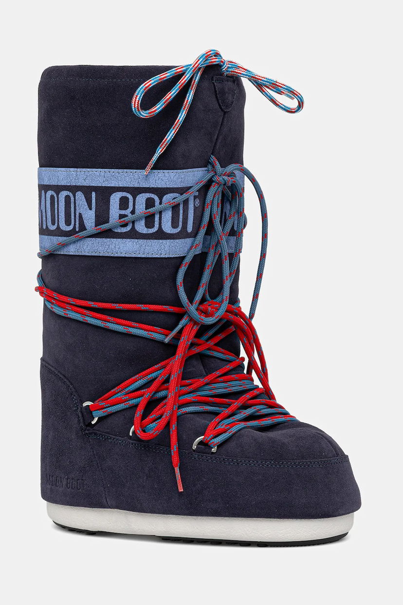 Кросівки та взуття Moon Boot ICON Suede Laces темно-синій | 80D1403050.F017