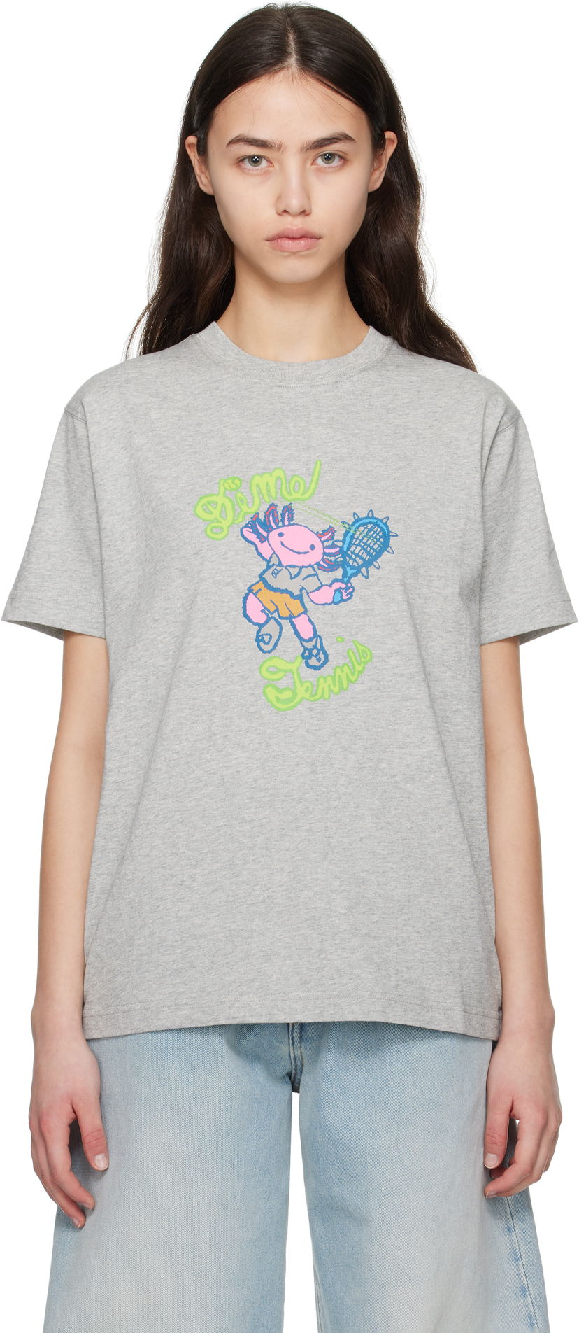 Футболка Dime Dime Axolotl Graphic T-Shirt Сірий | DIME2SP2551GRY