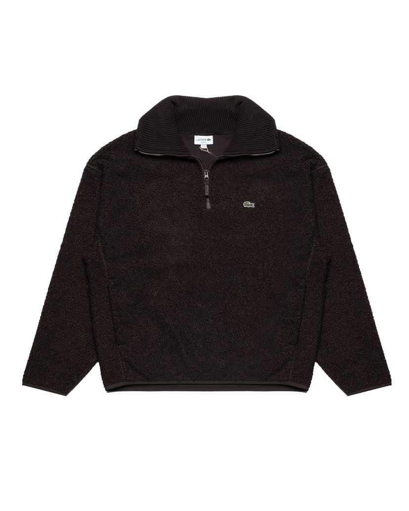 Світшоти Lacoste Lacoste Loose Fit Half-Zip Fleece Pullover Коричневий | SH5500-SKB