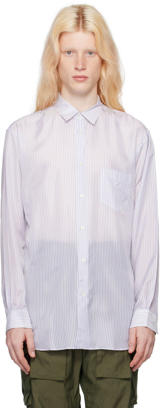 Сорочка Comme des Garçons Striped Shirt білий | FZ-B142-051