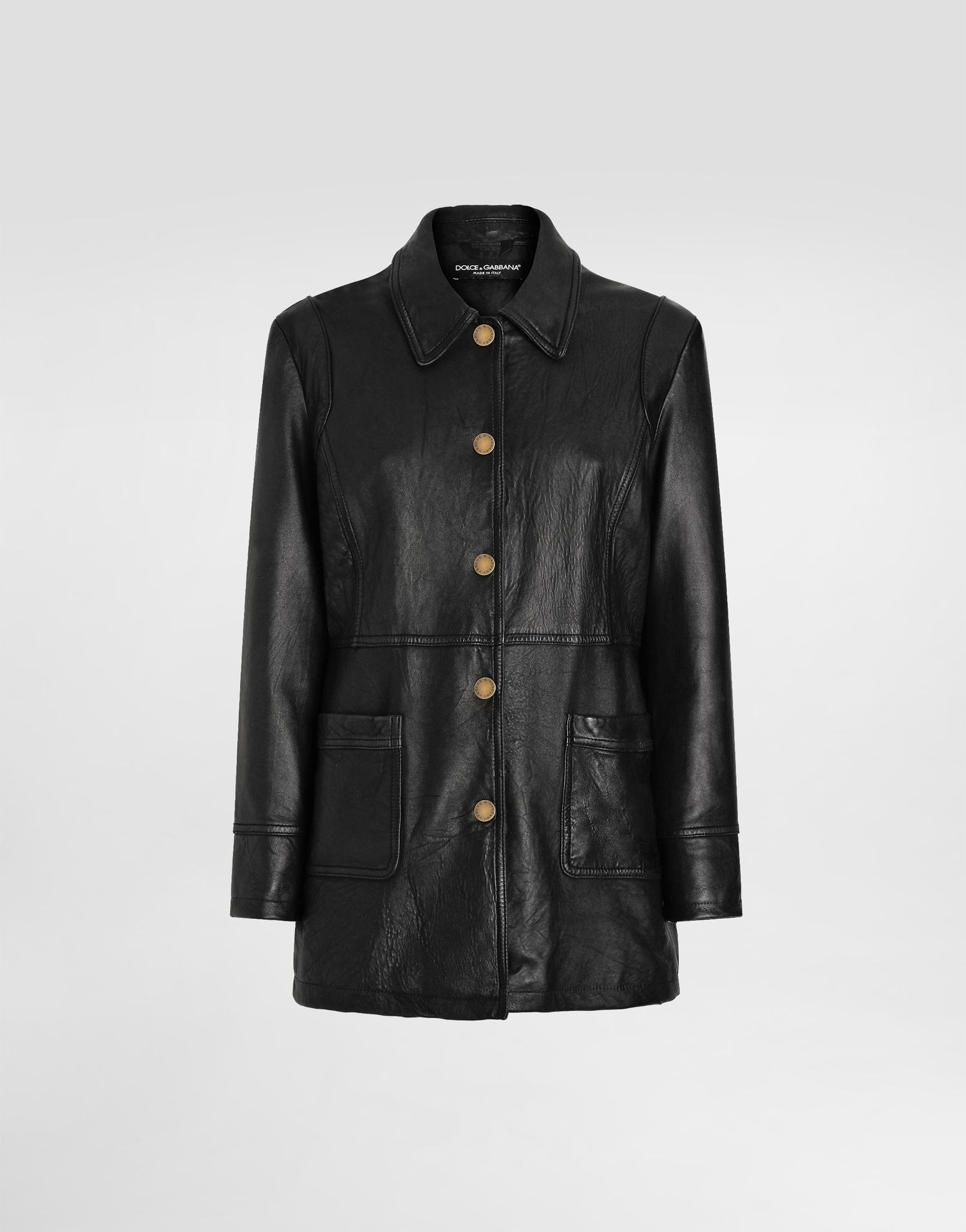 Куртка Dolce & Gabbana Dolce & Gabbana Vintage Lambskin Jacket чорний | F0W3PLGDDEAN0000, 0