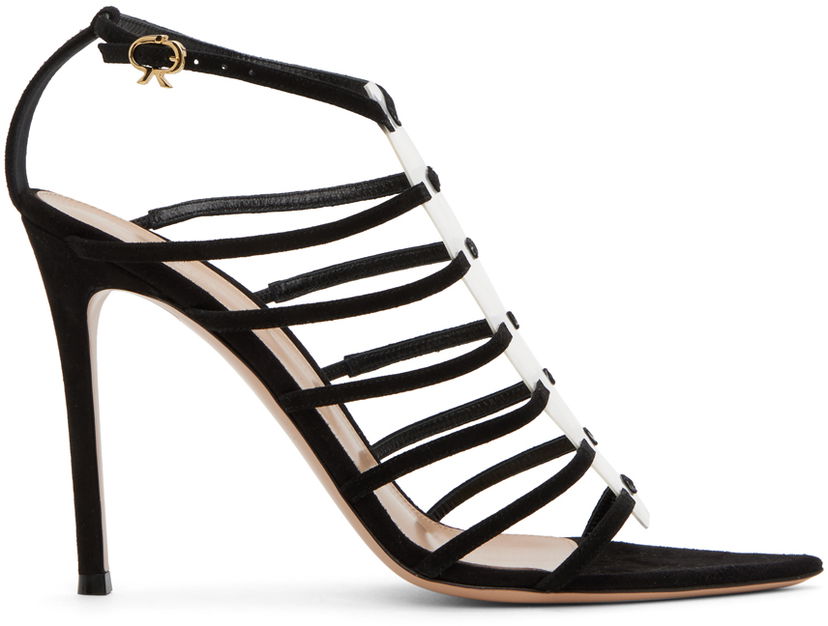 Догляд за взуттям Gianvito Rossi Gianvito Rossi Suede Heeled Sandals чорний | G61672.15RIC.CGS