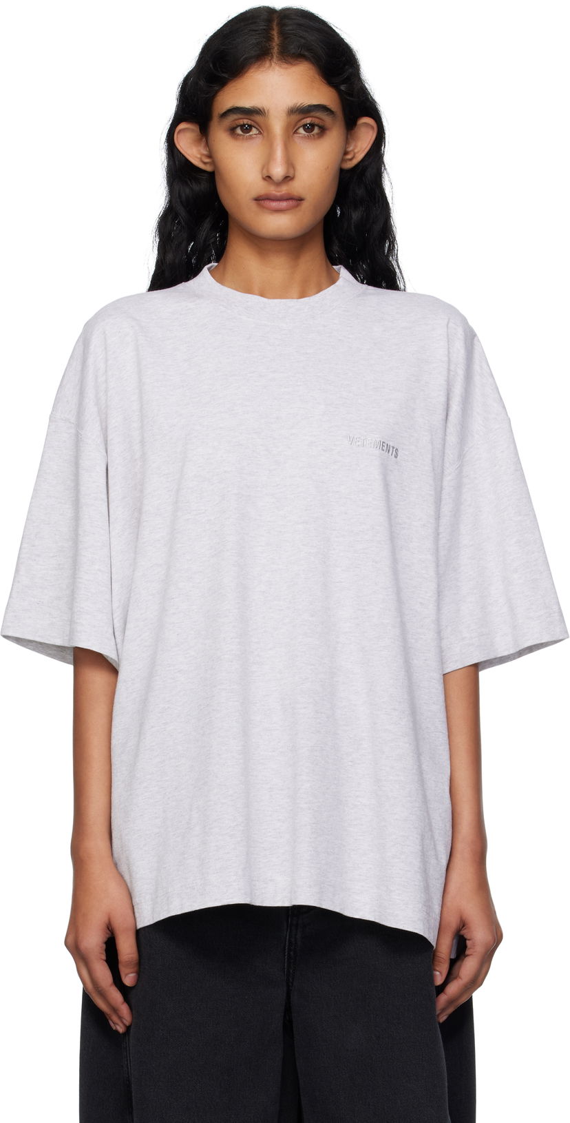 Футболка VETEMENTS Vetements Logo Regular Fit T-Shirt Сірий | UH76TR100G