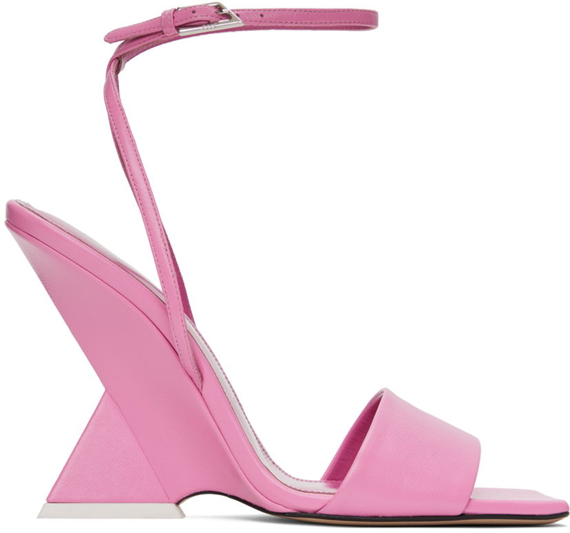 Догляд за взуттям The Attico Attico Cheope Wedge Sandals Рожевий | 236WS513 L071